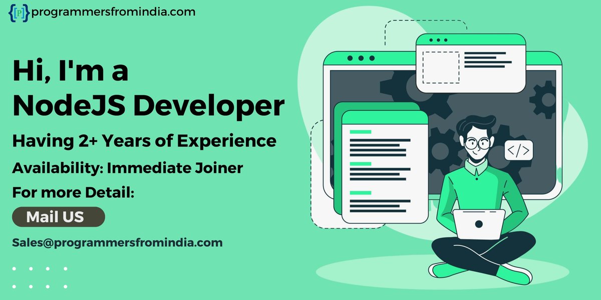 programmersfro1's tweet image. Here we bring experienced and talented NodeJS developers to you, whom you can hire within a day or week to fulfill your work needs.

To hire a NodeJS developer, visit the below link.
programmersfromindia.com/developer-prof…

#developers #reactnativedevelopers #reactjs #react #reactjsdeveloper