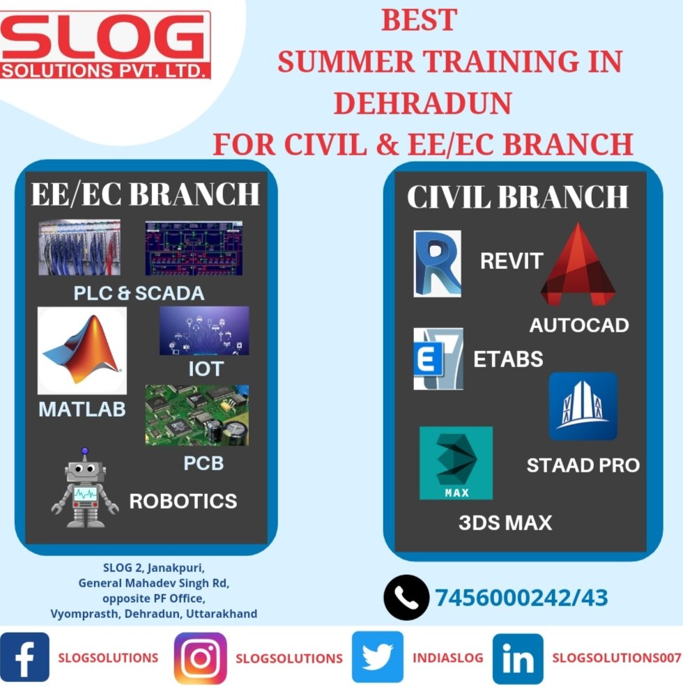 IndiaSlog's tweet photo. Visit : https://t.co/QCV7PJOJqk #summertrainingindehradun #bestsummertrainingindehradun  #iottrainingindehradun #roboticstraining #pcbtraining #autocadtrainingindehradun #revittrainingindehradun #staadprotrainingindehradun #etabstrainingindehradun #3dsmaxtrainingindehradun https://t.co/6B7iz3K5ll