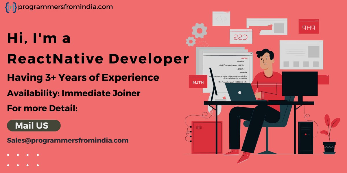 programmersfro1's tweet image. Here we bring experienced and talented ReactNative developers to you, whom you can hire within a day or week to fulfill your work needs.

To hire React Native, visit the below link.
programmersfromindia.com/developer-prof…

#developers #reactnativedevelopers #reactjs #react #reactjsdeveloper