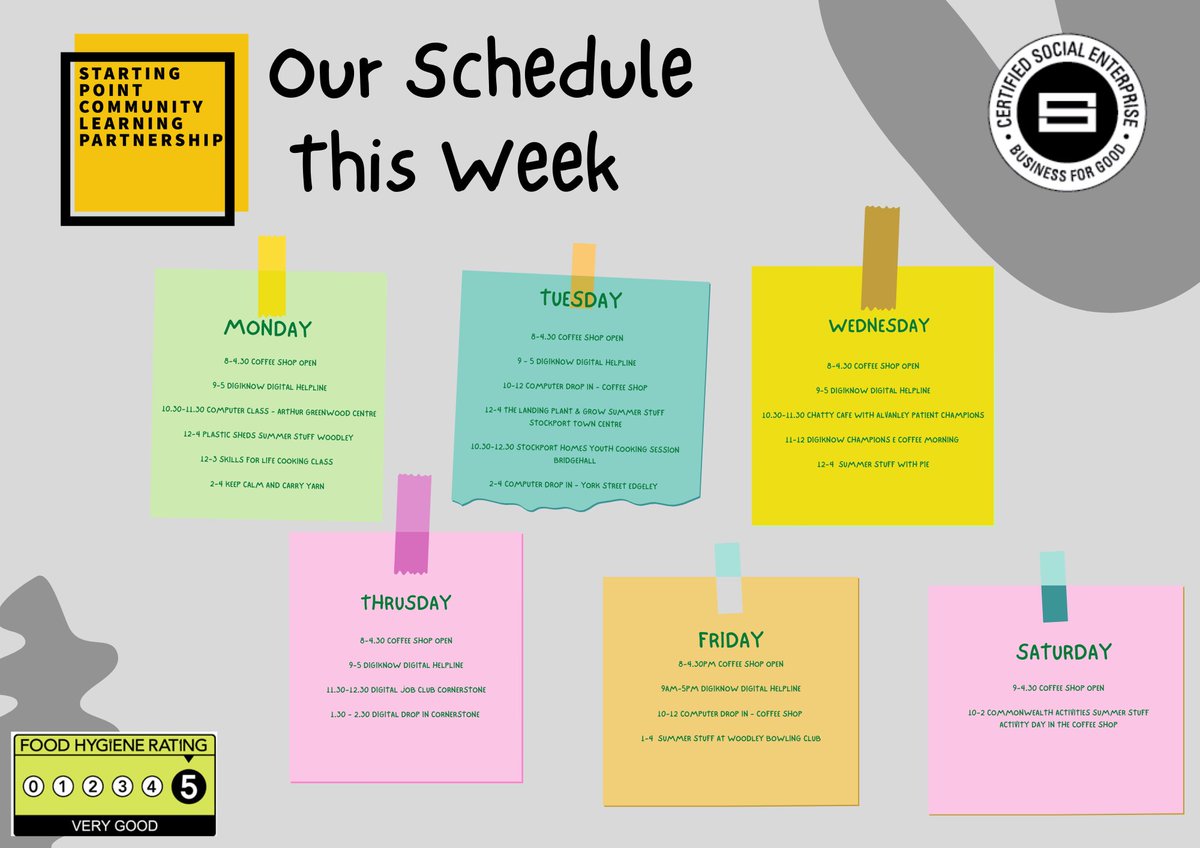 startpointsk6's tweet photo. Just as looking at the week ahead... Our little team are certainly batting way above. Thanks to all the people who help us to achieve this. Get in touch to get involved. Let's do this. #stockport #MondayMotivation #socent #coffeewithaconscience https://t.co/JdgnzhiHAU