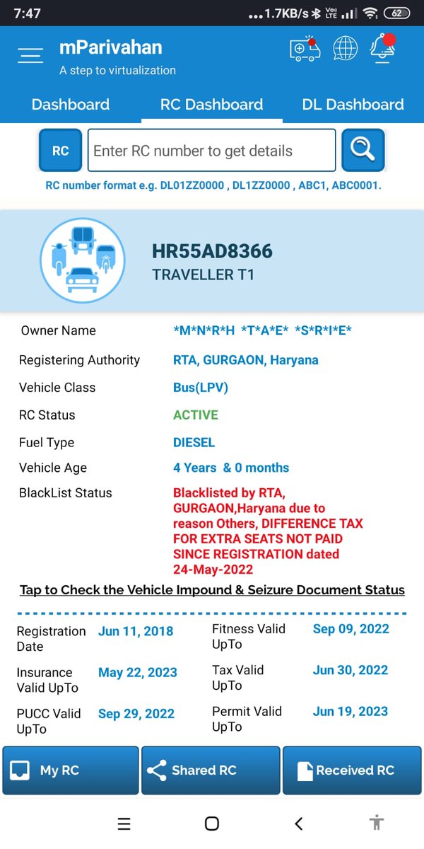 HariSha98110582's tweet photo. #cmohariyana #transportministerharyana  #htmedia #cnenews  #rtogurgaon #dcgurgaon 
Till now I have deposited all the tax still my car was blacklisted while RTO Office Gurgaon went for many rounds no one is ready to listen.Request you to help me and get my tempo traveller removed https://t.co/XioHtJXhnT