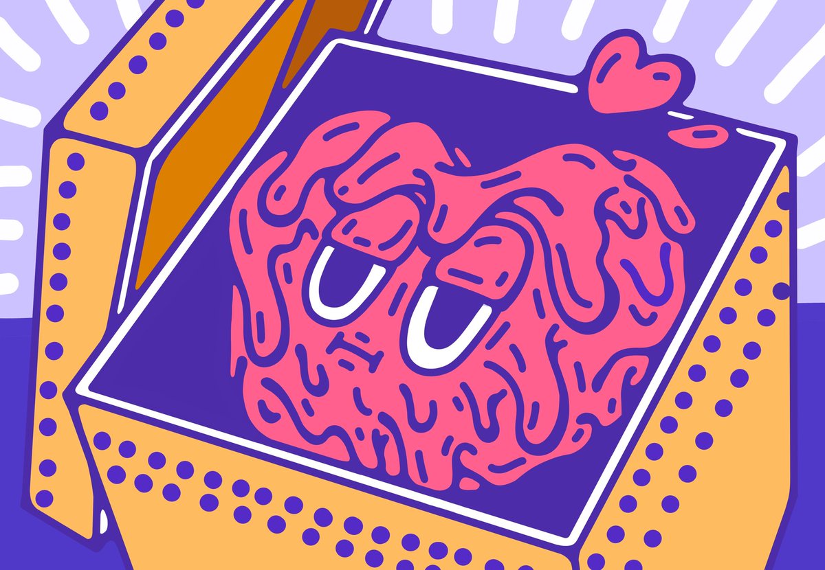 melting_so's tweet photo. 선물상자 속 하트 #drawing #NFTs #digitalart #nftart https://t.co/1zAcpU6aev