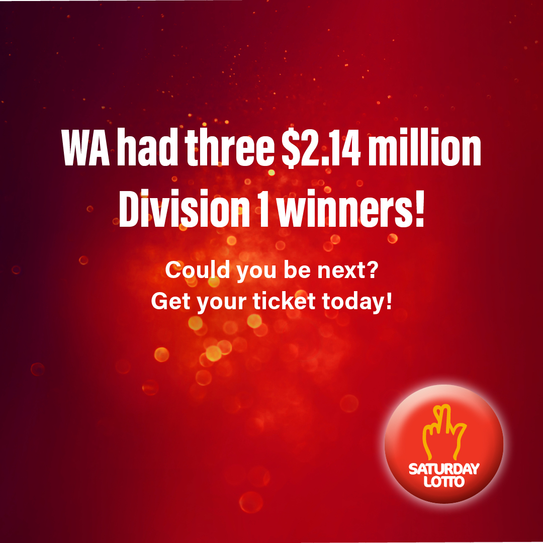 WA's three #SaturdayLotto #Megadraw tickets were sold from Beeliar Village Newspower, Heights Lottery Centre and Rossmoyne Newsagency. The winning tickets are now worth $2.14 million each! Way to go WA 👏 #Lotterywest