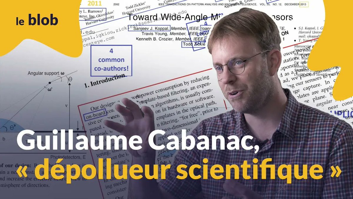 Les articles frauduleux "polluent" la #science. @Gcabanac veut la dépolluer avec un logiciel passant au crible les publications scientifiques !

👉 leblob.fr/videos/guillau…