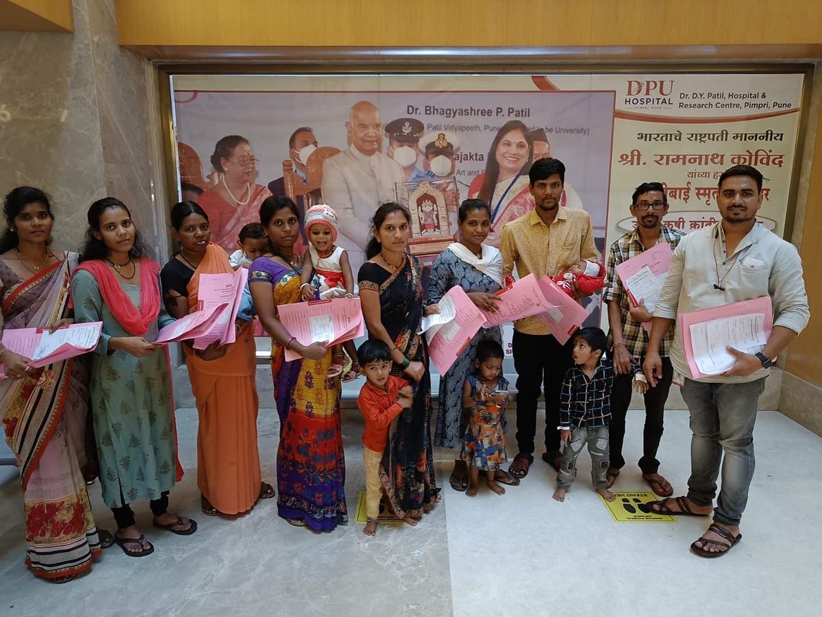 SNEHFoundation's tweet photo. SNEH Foundation and #DrDYPatilHospital, #Pune have been working together for past few yrs in #PCMC area. The hospital team conducted free medical camps for children from #ProjectAddressingMalnutrition on 26th July 2022 under guidance of Dr. Shailja Mane.
https://t.co/ZWv8zPF1Zg https://t.co/6ZJB1xULh9