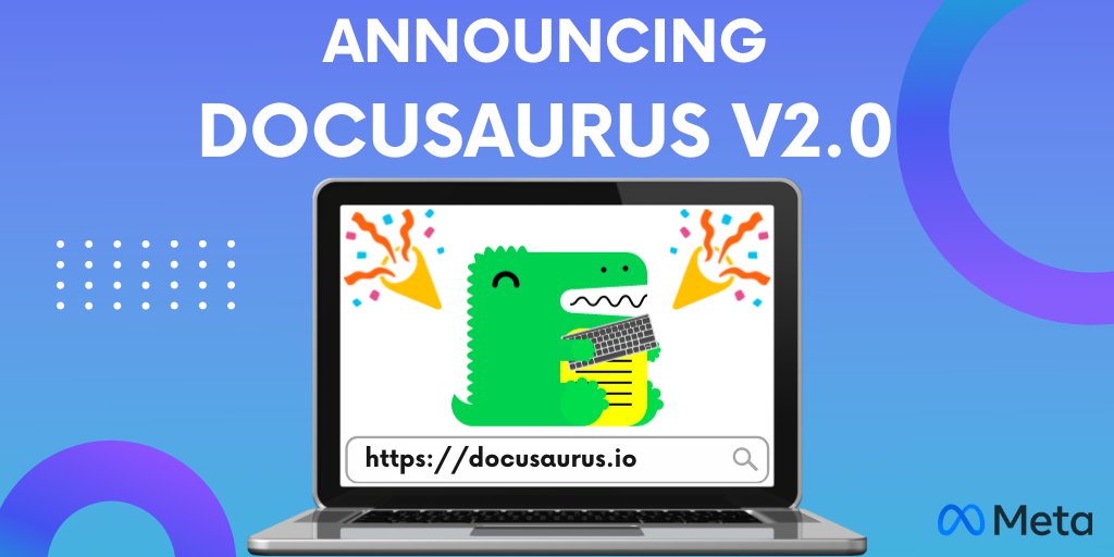 docusaurus's tweet image. 🎉 Announcing Docusaurus 2.0 - by @MetaOpenSource 🥳
Build a top-notch documentation site in no time!
✒️ Focus on your content: just write Markdown files
💪 Full-featured, extensible
🎨 Truly customizable
⚛️ Interactive doc, React/MDX
🧵 👇
docusaurus.io/blog/2022/08/0…