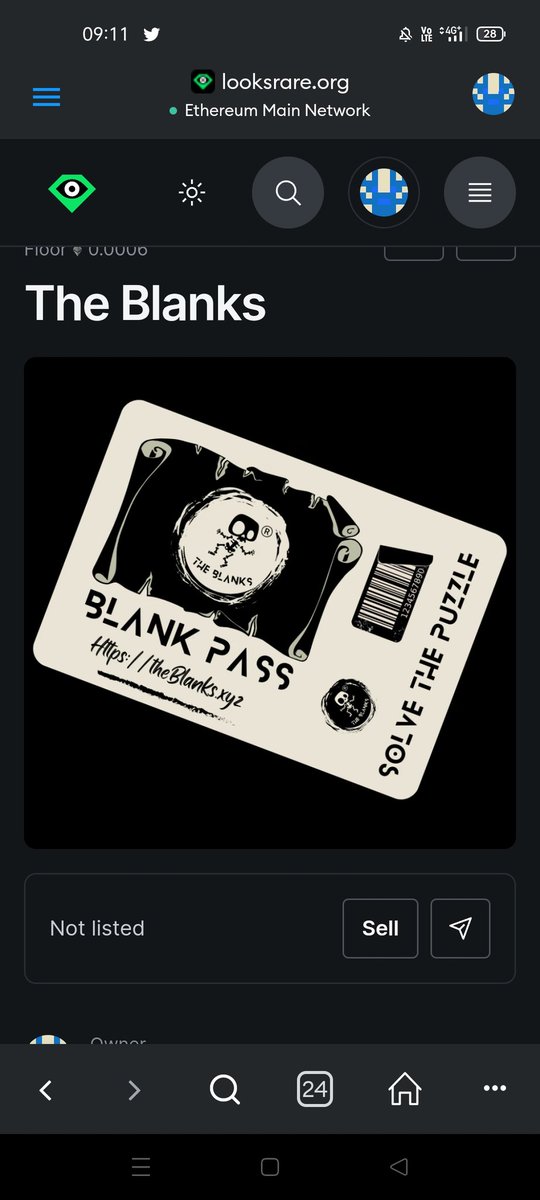 barby_1122's tweet photo. @BlanksPass @opensea Have my old one in looksrare bit not now didnt got airdrop for the new contract.....when i am gonna get the drop to my wallet ? https://t.co/wkfT3JpZqm
