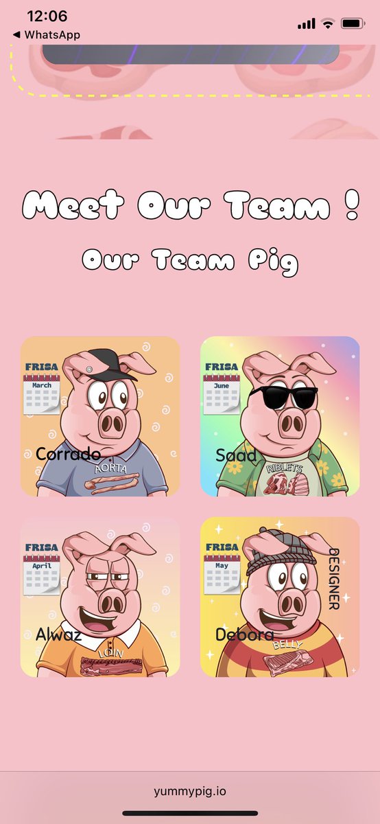Breaking News: The official website of <a href="/Yummypig_/">Yummy Pig</a> is now online! 🥳
Visit our website to access more detailed information here: Yummypig🔥
yummypig.io

#NFTCommunity #NFTs #NFTGiveaway #nftart #NFTCollection #nftcollector #NFTProject #pigs #AnimalRights