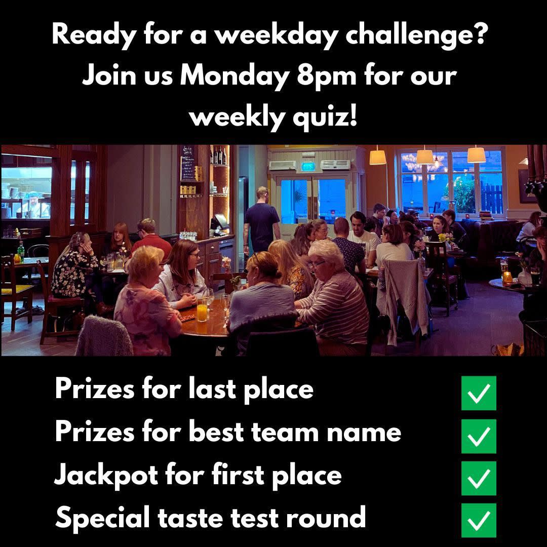 TheJunction_Pub's tweet photo. Join us tonight from 8pm for your weekly dose of quiz goodness https://t.co/ZESvSaeiPG