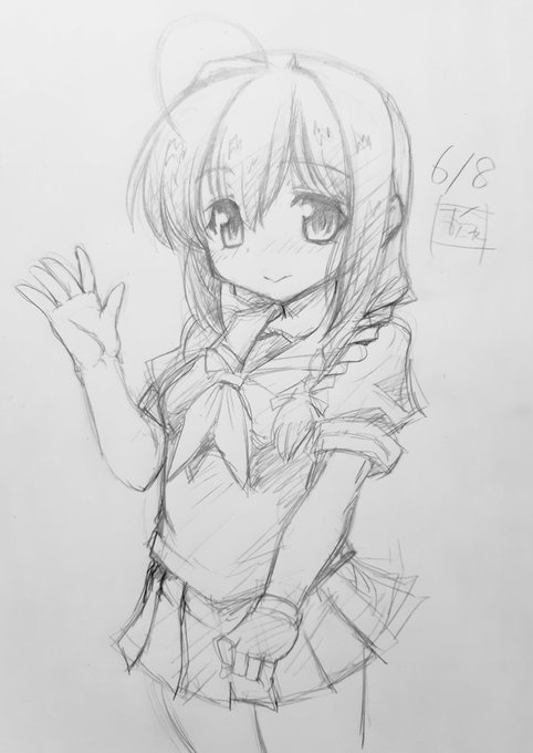 僕が主に無印時雨さんを描くのは、出会った頃の姿ってことも大きいんですが、まあ要するに、性癖…なんじゃないですかね… 