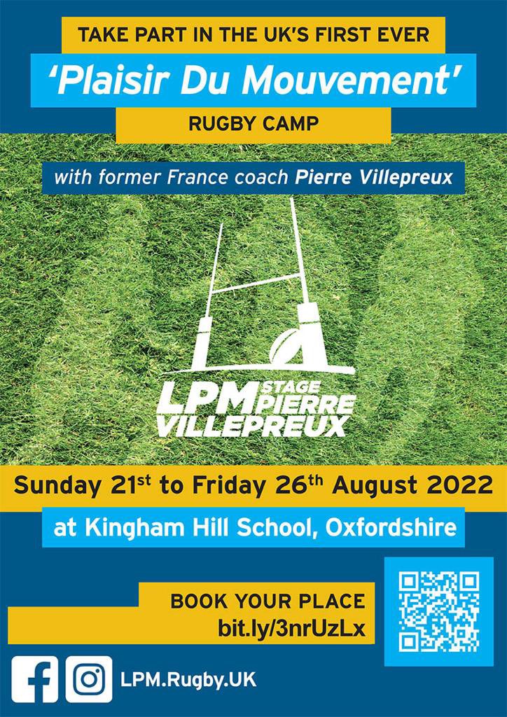 coachcarts85's tweet photo. The internationally reknowned Plaisir Du Mouvement Rugby Camp is coming to the UK for the first time ever this Summer. Former French international coach Pierre Villepreux and RFU President's Award recipient Lynn Evans will be introducing the coaching ethos! @StowRFC @GRFUrugby https://t.co/jO8ntmmEjt