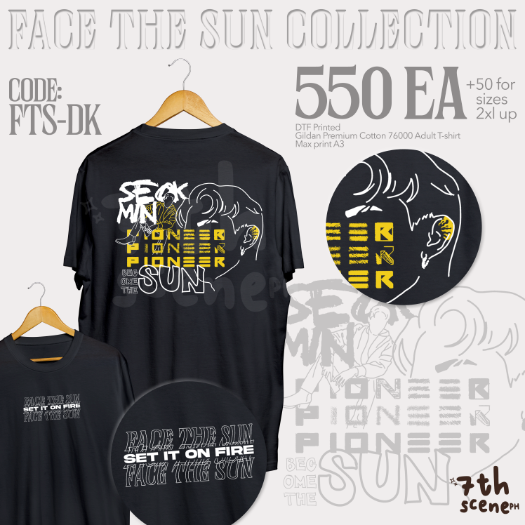 7thsceneph's tweet photo. become the sun ☀️  stay loud &amp; passionate with this #FaceTheSun DK inspired shirt 🔥

preorder runs until august 8 🤎

get yours now
⬇️⬇️⬇️
🔆 https://t.co/gGjbBheOVa 🔆

#7thSPHCollections

wts lfb ph seventeen svt fts face the sun fanmade merch tshirt https://t.co/d2EtfjFYVP