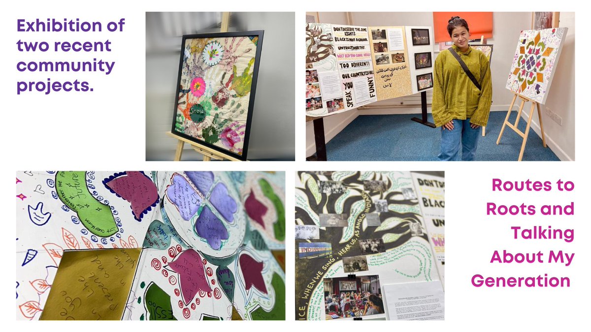 📢📢Maya celebrates #SouthAsianHeritageMonth with an exhibition today <a href="/womenzonebfd/">WomenZone</a>, sharing visual art &amp; creative writing from our Routes 2 Roots and Talking About My Generation projects.📢📢