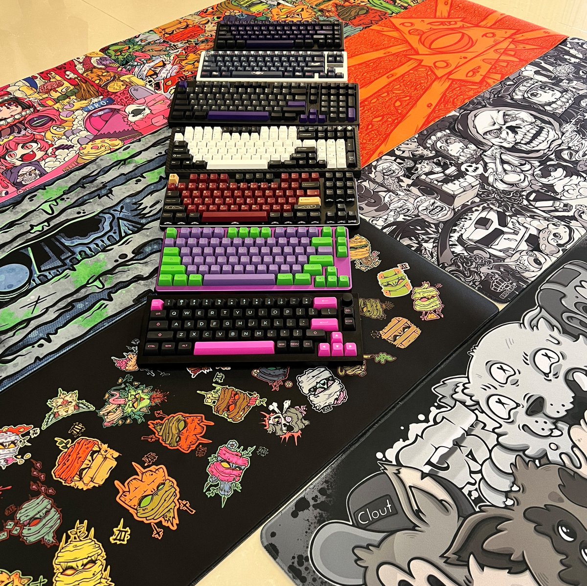 That awkward moment someone asks if that's all your boards and deskpads, and you say no, it's not even half.....