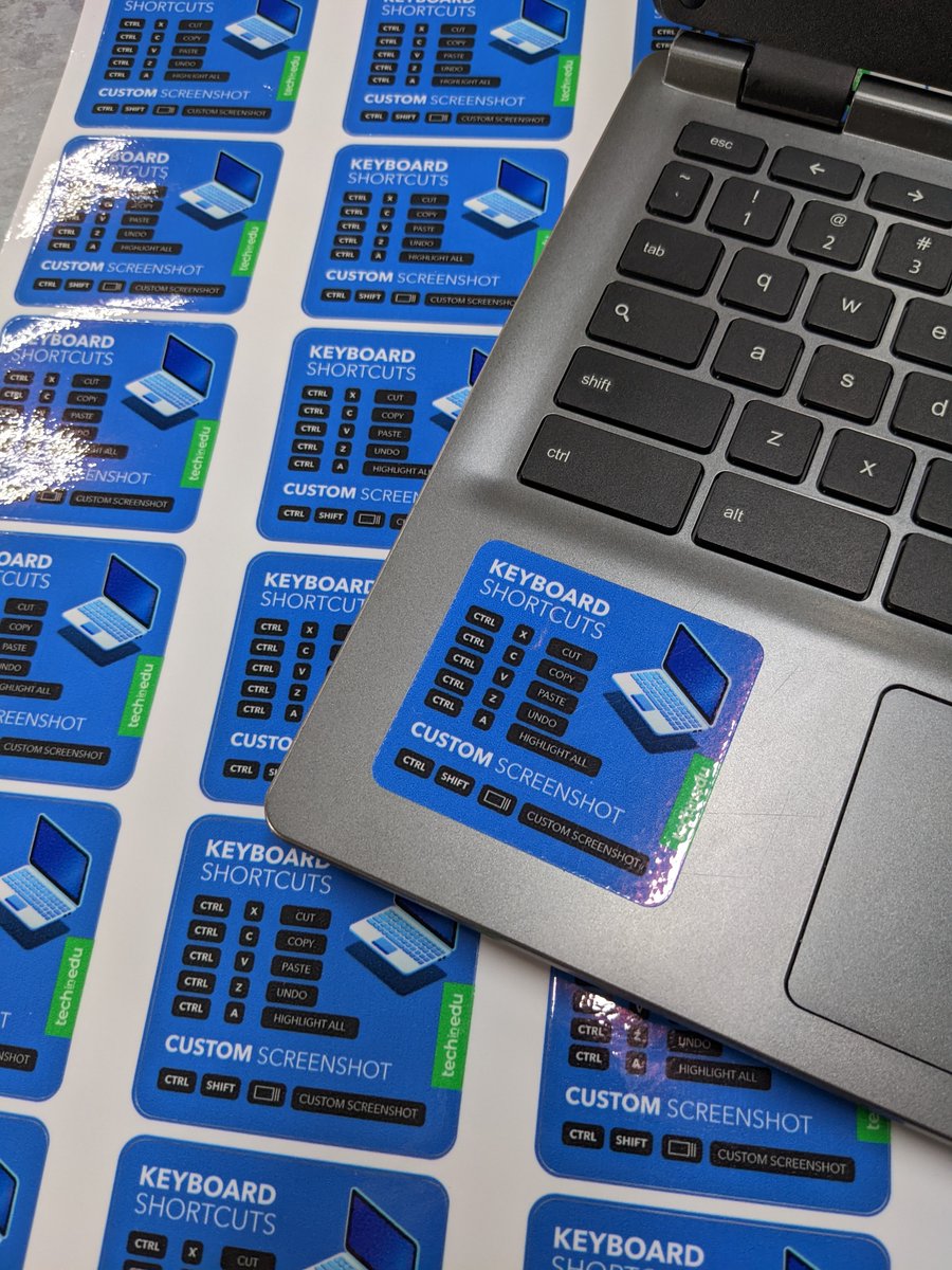 Introducing the must have Chromebook sticker. We designed this to help learners remember their keyboard shortcuts. Hands up if you need one ☝️. 

#aussieed #edutwitter