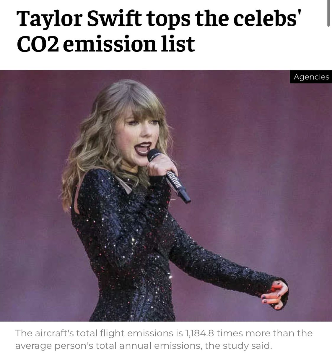 FltLtAnoopVerma's tweet photo. Taylor Swift flies her Private Jet 170 days in a Yr

Making her contributions in the CO2 emissions 1200 times higher than an average human being’s annual emission

She is an Environment Activist

Exactly like Uddhav Thackeray, Aditya Thackeray, Dia Mirza, Priyanka, Alia &amp; Nandita https://t.co/CX6nmaGr7B