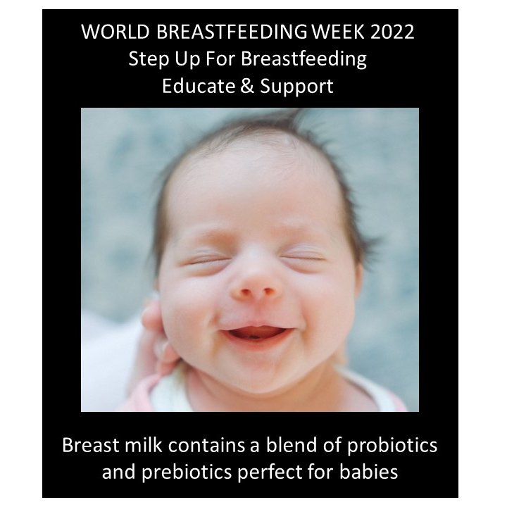 BREAST MILK CONTAINS A BLEND OF PROBIOTICS AND PREBIOTICS PERFECT FOR BABIES

pubmed.ncbi.nlm.nih.gov/32443154/
pubmed.ncbi.nlm.nih.gov/22513036/

#WBW2022 #WABA #breastfeeding #worldbreastfeedingweek2022 #educateandsupport #stepupforbreastfeeding @UWAresearch @WABAsecretariat