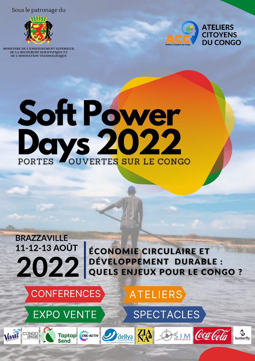 AteliersCitoye1's tweet photo. 3ème journée des Soft Power Days.
13 août 2022 au Radisson Blu.
Découvrez le programme et les intervenants avec lesquels vous pourrez échanger. Nous vous y attendons nombreux. Inscrivez-vous  https://t.co/U0GwLGFT17
 #softpowerdays #economiecirculaire #developpementdurable https://t.co/WWhV6JP3nb