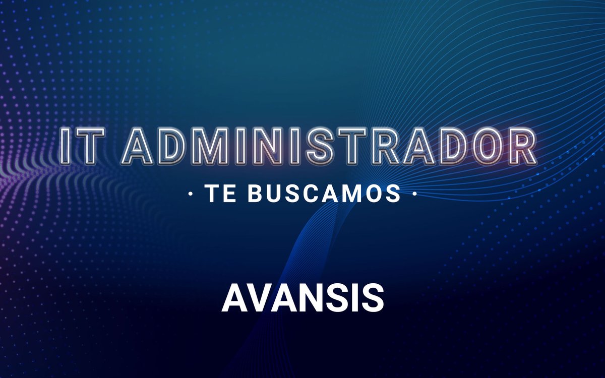 📍IT Administrador
Buscamos una persona con perfil IT Administrator, proactiva y enfocada a las nuevas tecnologías para trabajar en un proyecto estable de larga duración.
Banda salarial abierta acorde con la experiencia aportada.
Manda tu #CV a seleccion@avansis.es