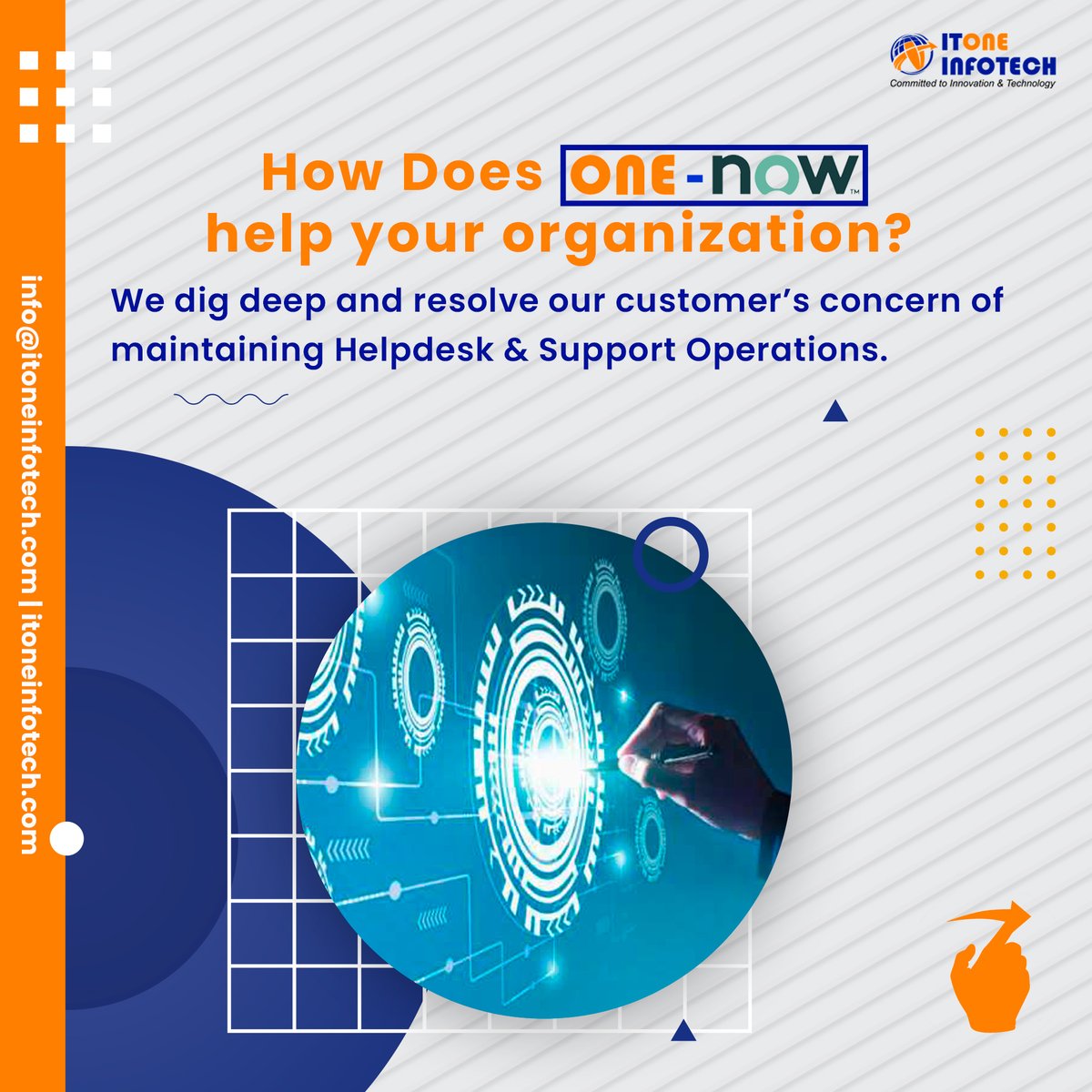 itoneinfotech's tweet photo. Being in IT support & services, we are often asked questions on our flagship product OneNow so we have compiled a list of common questions & possible solutions to help you understand more about it's deliverables.
https://t.co/Hhdv6qBH60
#onenow #FAQ #technology #servicenow https://t.co/4yH54TVBRw
