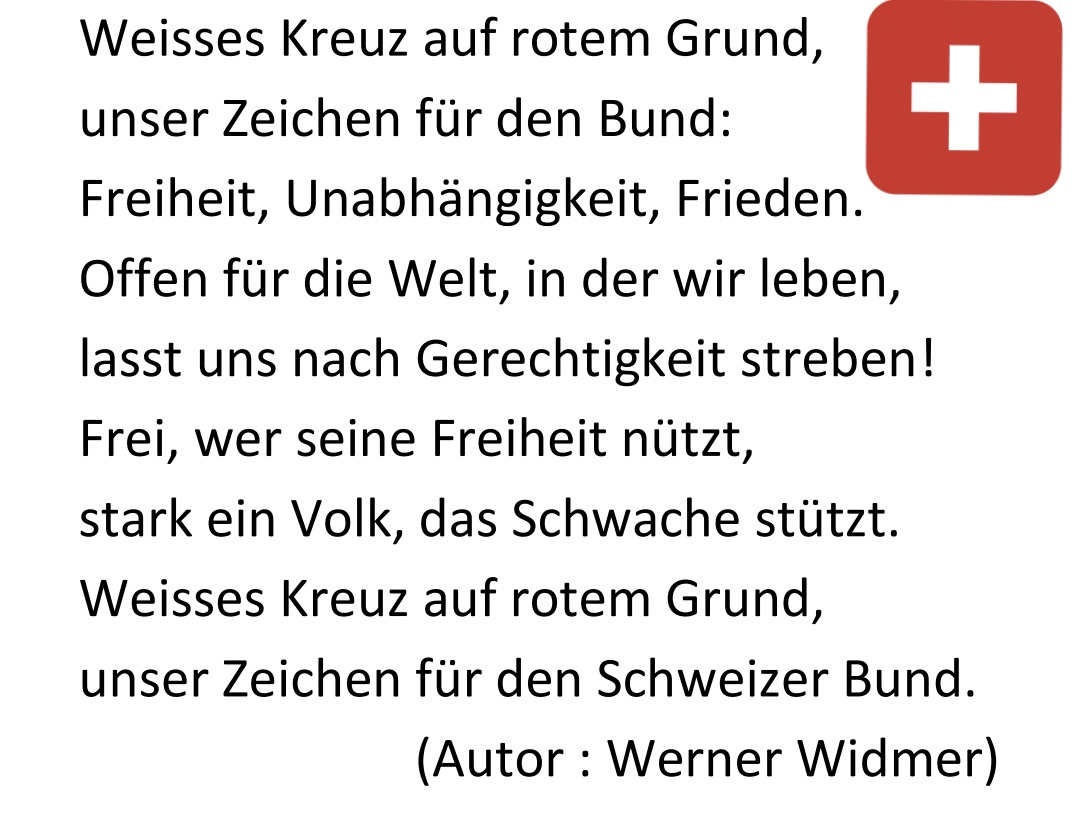 dialogine's tweet photo. Am 1. April 1981 hät de Bundesrat de Schwiizerpsalm zur offizielle #Nationalhymne erchlärt. 🇨🇭

De neu Text (2015) vom Werner Widmer schiint sich nöd duregsetzt z'ha. Oder wird er bi dir im Dorf gsunge?

#Schweizerpsalm  https://t.co/XahsZsQYi5 https://t.co/6DqzDNx0K4