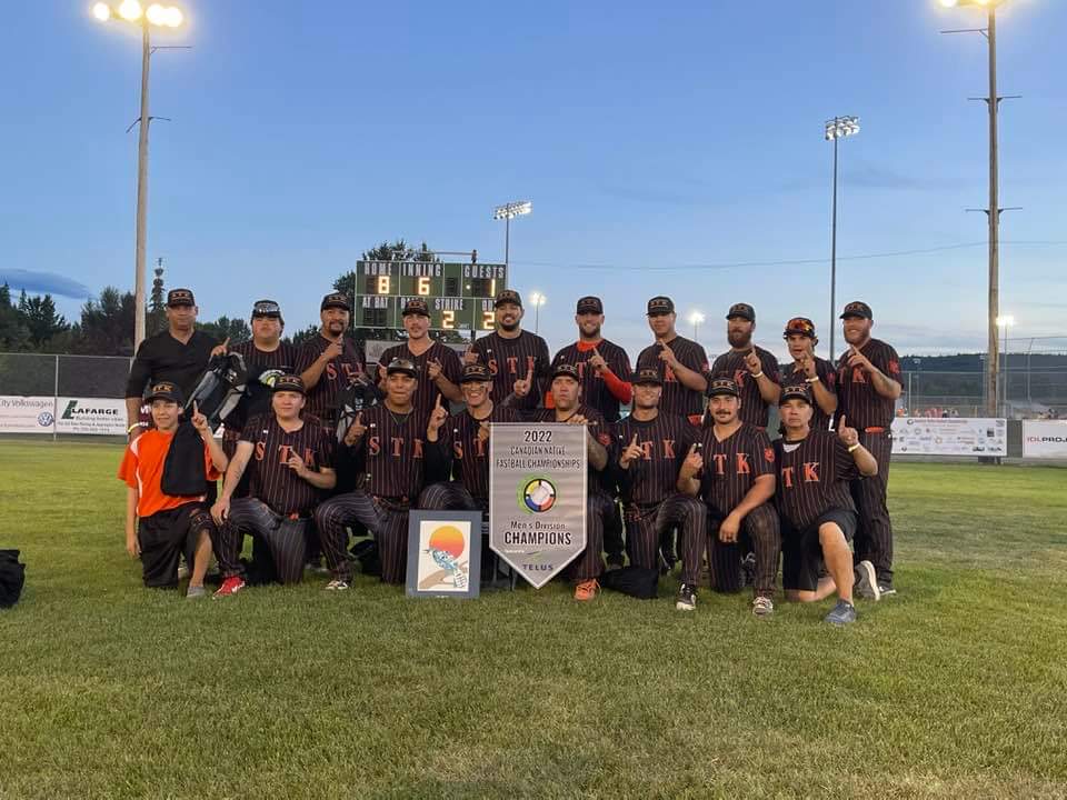STK are the 2022 Canadian Native Fastball Champions#CNFC#STK
<a href="/EthanReady/">Ethan Ready</a> <a href="/Hartley_Miller/">Hartley Miller</a> <a href="/CathHansen/">Catherine Hansen</a> <a href="/CadenFanshaw/">Caden Fanshaw</a> <a href="/JayJanower/">JAY JANOWER</a> <a href="/itsjdphoto/">James Doyle</a> <a href="/PGCitizen/">PrinceGeorgeCitizen</a> <a href="/cfisfm/">93.1 CFIS-FM</a>
