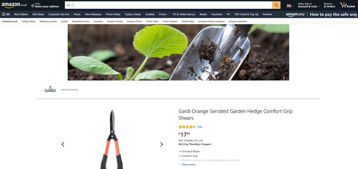 News just in.

We now have a store on Amazon.co.uk where you can buy all gardi products with #Prime delivery.

Visit amazon.co.uk/gardi

#gardeningideas #gardentips #gardengoals #gardentips #gardening