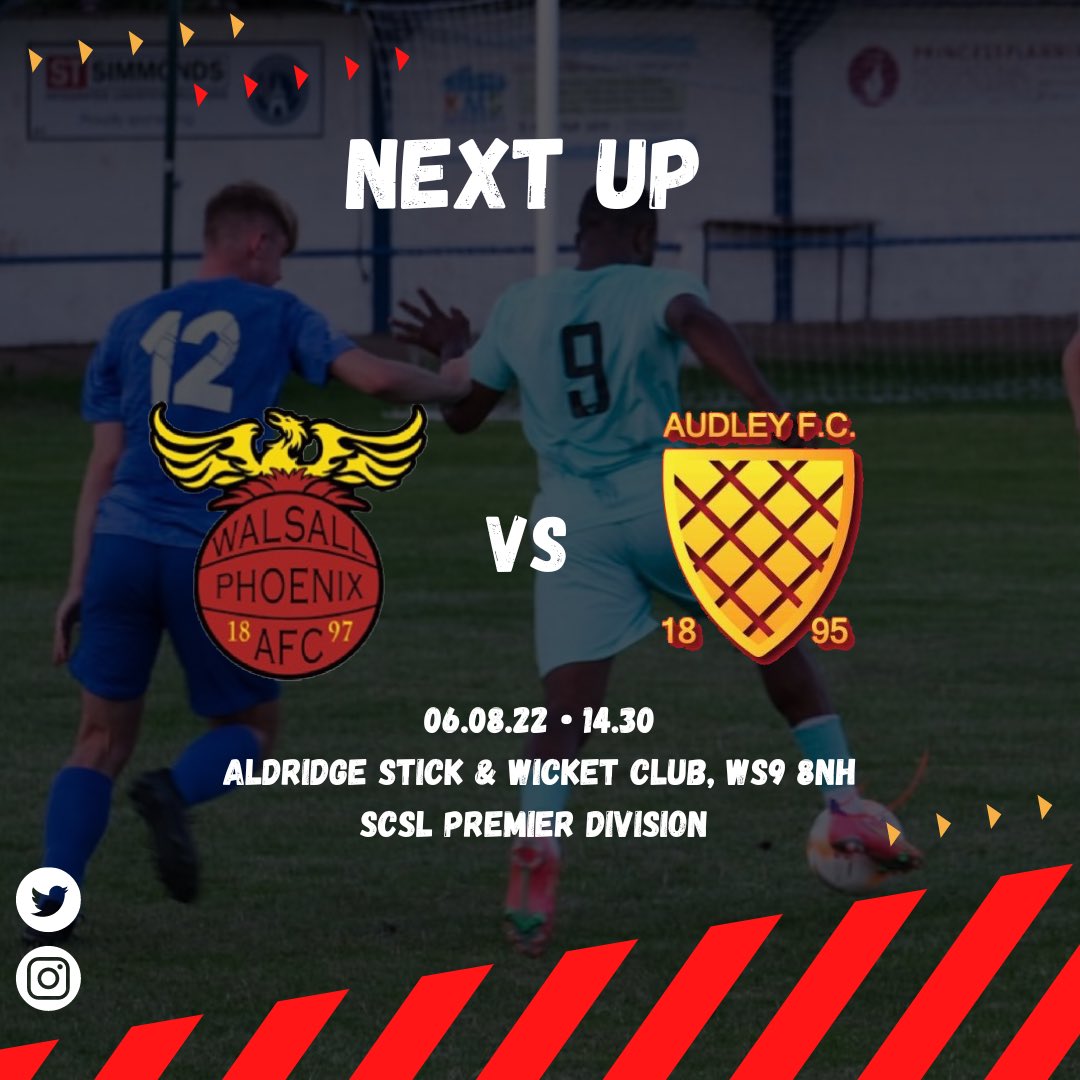 🚨🔜 | This Saturday we take on <a href="/Audley_FC/">Audley F.C. First Team</a> in what will be our first home game of the season. All support hugely welcome.