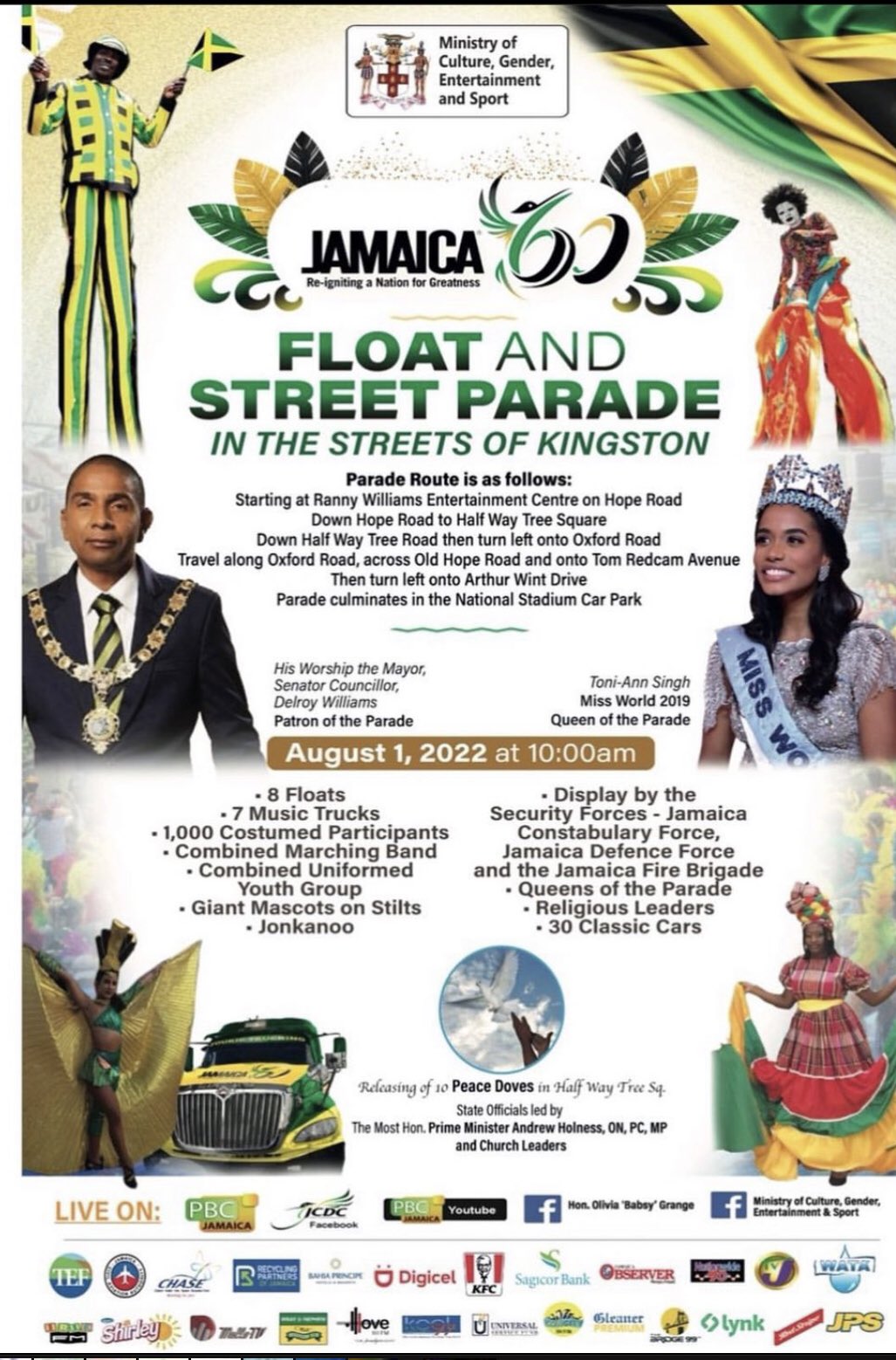 Kingston & St. Andrew Municipal Corporation on Twitter "Jamaica 60