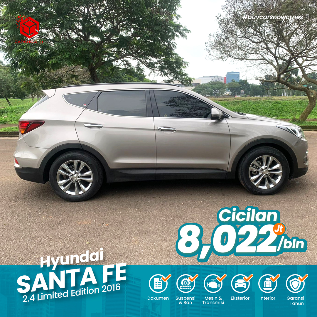 CarshowId's tweet photo. Hyundai Santa Fe 2.4 Limited Edition Bensin AT 2016

Harga Kredit : 310jt
Harga Cash : Hubungi WA

Detail Mobil :
https://t.co/PlBMEzqfLL

Hubungi WA :
https://t.co/954QJujkD5

Instagram Carshow :
https://t.co/xjlLnPJ8d6

Download Aplikasi Carshow :
https://t.co/WSzG91mYIw https://t.co/2h3OkD9vMm