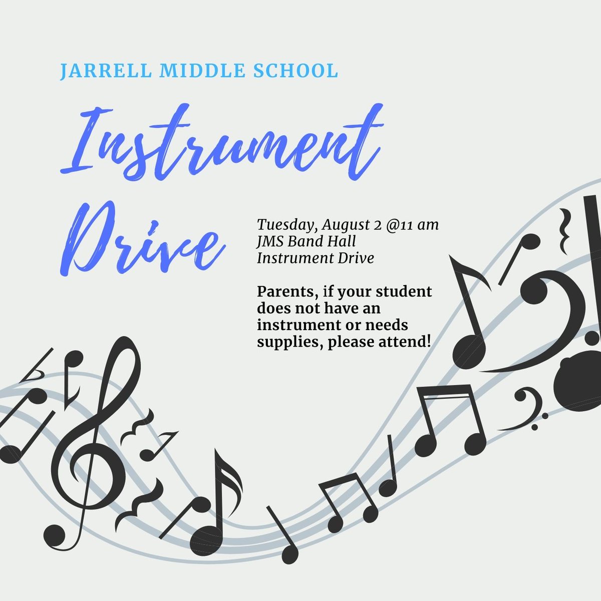 This is for JMS band students that do not have an instrument. See you there!