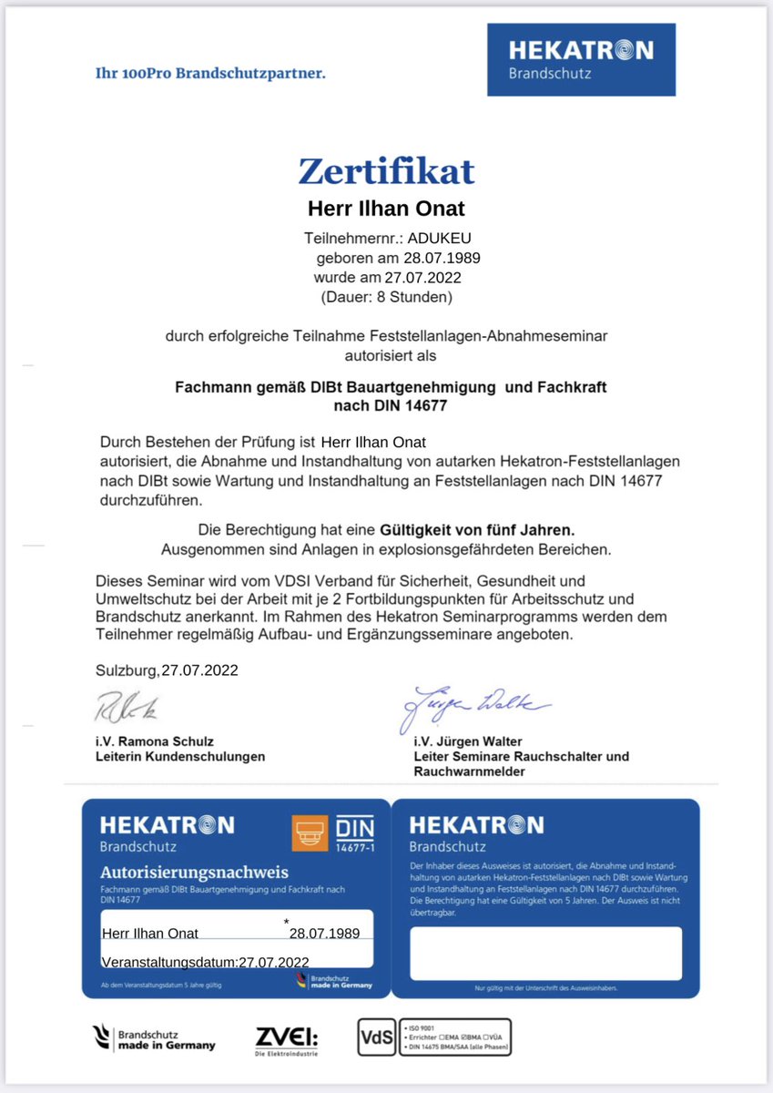 Wir sind jetzt auch zertifizierte Fachkraft für Feststellanlagen und beraten Sie gerne rund um das Thema Brandschutz 😎🤗 #feststellanlagen #brandschutz #hekatron #elektriker