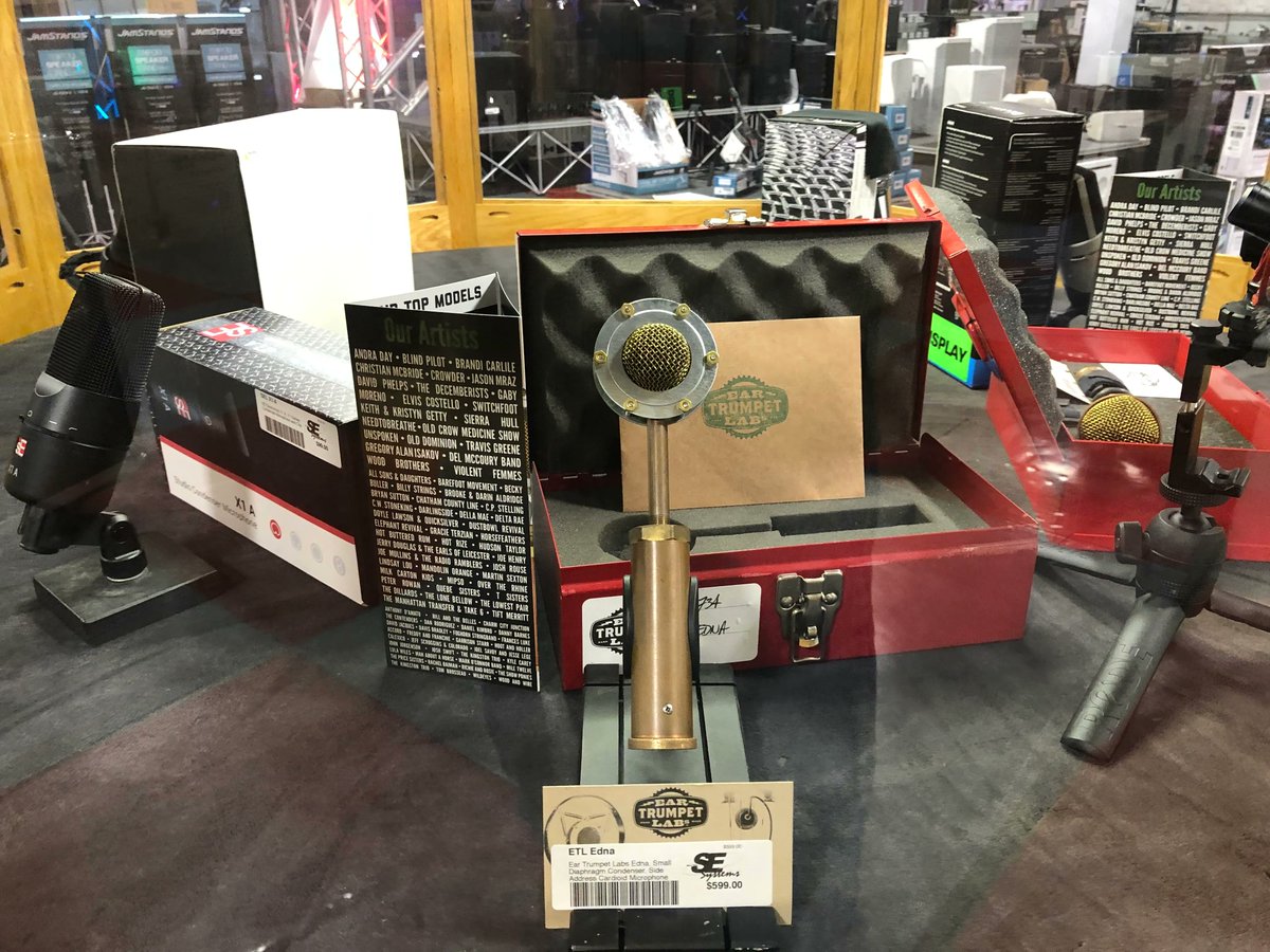 Ear Trumpet and many other Condenser Mics in-stock at SE Systems
#sesystems #videotech #lightproduction #soundtech #musictech