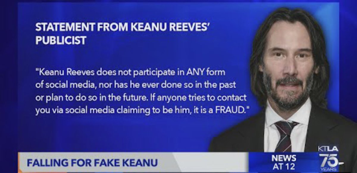 Jessica07476852's tweet photo. #keanureeves al enviar por medio de Cheryl una declaración tardía acerca de los scammers fue una burla. #keanu y #alexandragrant luego informan ser parte de un fraude con los NFT. #NFTProject #flufword #futureversefundation #ponzischeme https://t.co/O0gYNUivBs