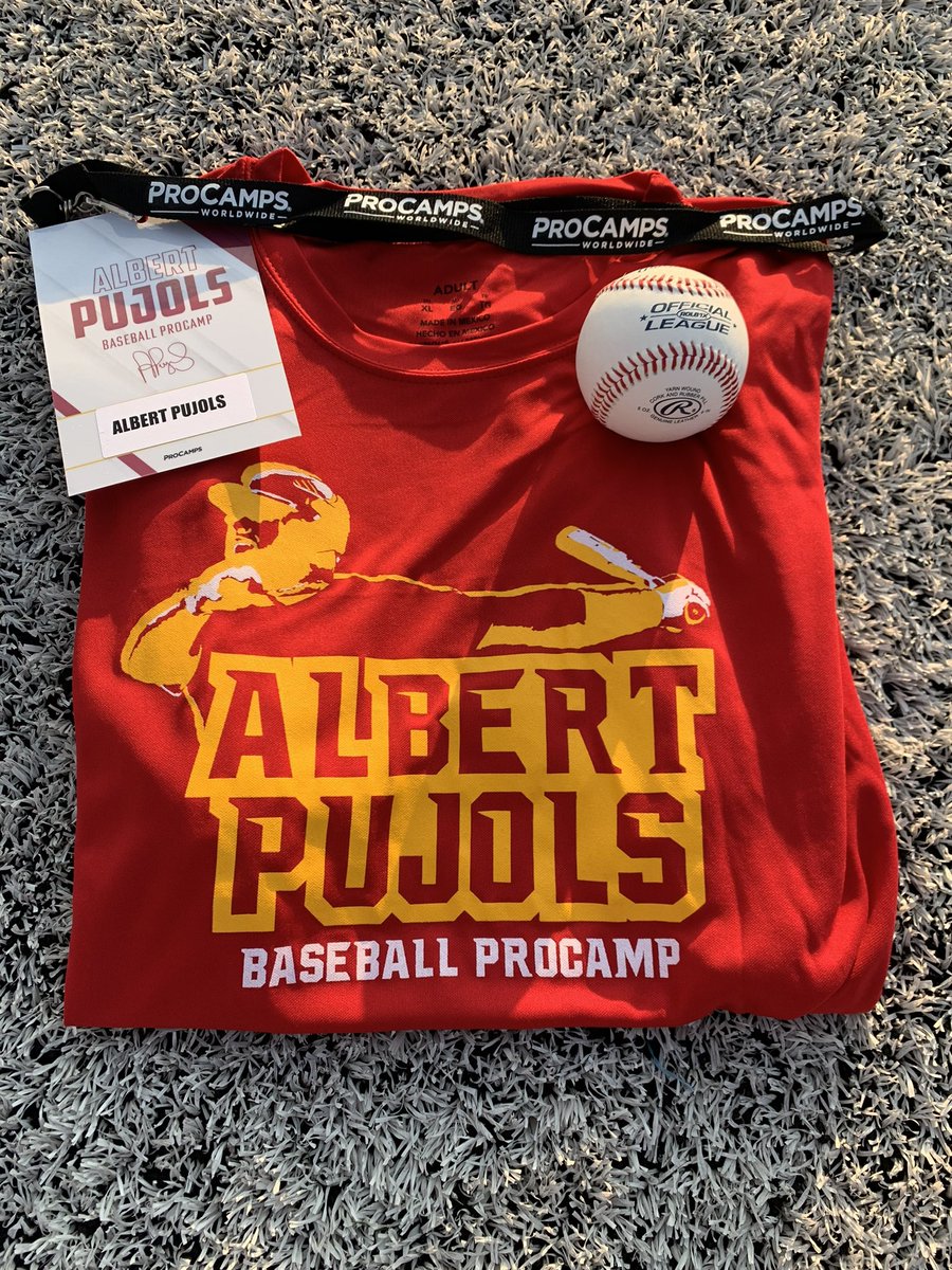 It’s camp day in St Louis! Looking forward to seeing all of the campers at the  <a href="/PujolsFive/">Albert Pujols</a> Youth Baseball ProCamp! #Experience