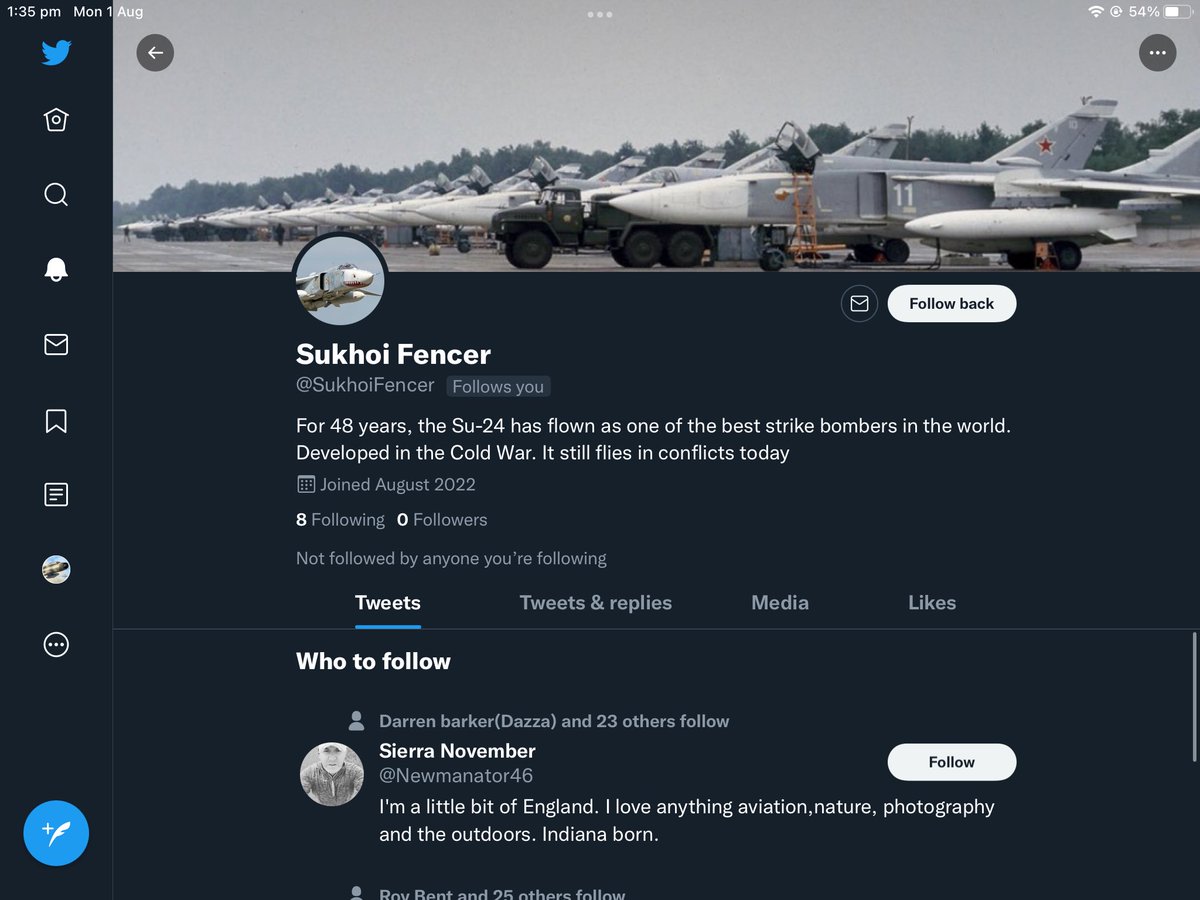 Fighting_Fitter's tweet photo. @SukhoiFencer another Sukhoi page, this time celebrating the long and continuing service life of the Su-24, drop it a follow 😎 https://t.co/Tf5k1puRBz