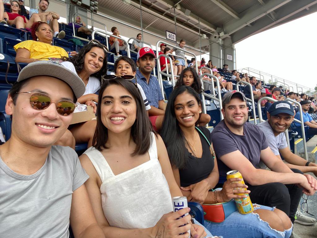 Great time with @GTCardFellows at the @Nationals game @gabyweissman @ckaiseroll @PhilLamMD @VaaniPGarg @binaya_basyal @HeatherFaheyMD @tsionaberra @MikeYangHeart @ManavSinghMD @ranirajaramMD @merhussien