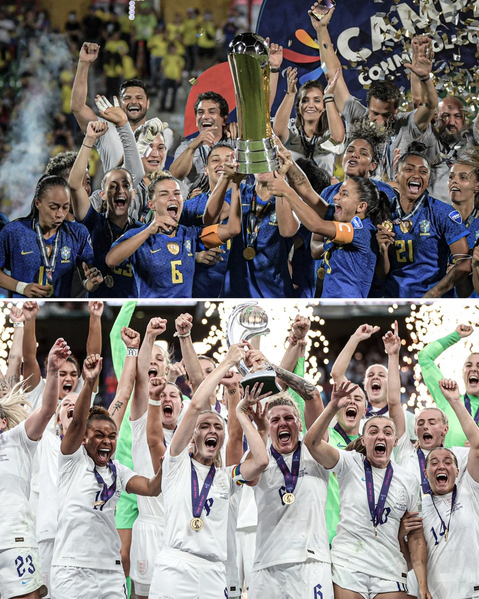 ESPNFC's tweet photo. It's been confirmed that Brazil will play England in the first ever women’s Finalissima 🇧🇷🏴󠁧󠁢󠁥󠁮󠁧󠁿🏆 https://t.co/vJci2EEjGO