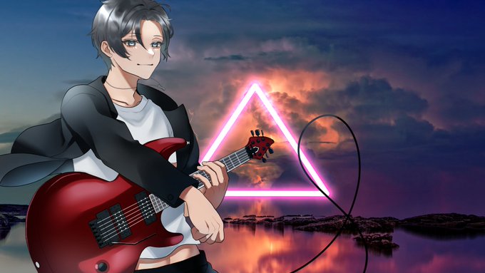 ご依頼いただいた弾いてみた動画用イラストです。 