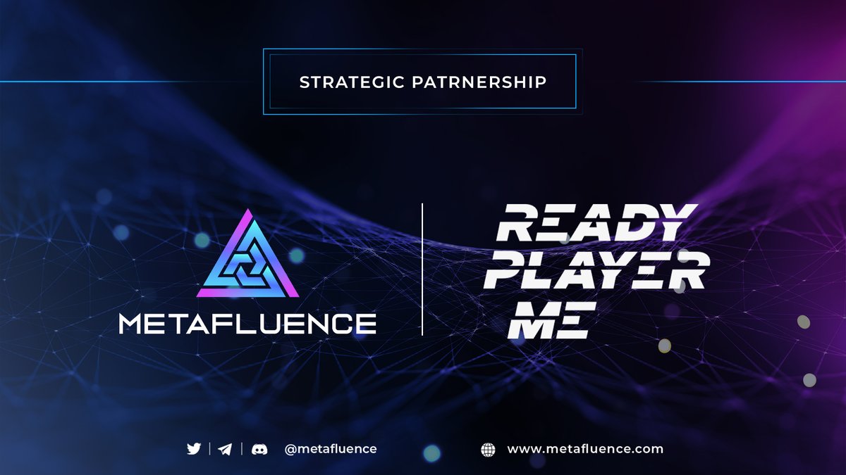 😍Do you know how our influencers make their avatars? Well, thanks to Ready Player Me.

🤩We're incredibly pleased to announce <a href="/readyplayerme/">Ready Player Me</a>, a cross-game Metaverse 3D avatar platform, as our next strategic partner!

👉 Read our blog: medium.com/@metafluence/s…

#MetafluenceCity