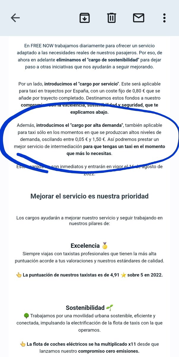 Pues en free now ya está prevista la alta demanda a partir de mitad de agosto 
Primer paso
