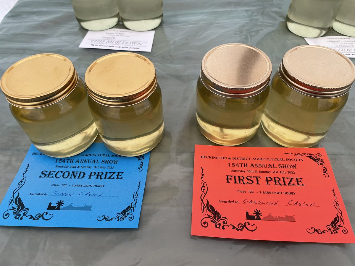 ArtisanHoneyCo's tweet photo. Fantastic at #heckingtonshow this weekend - so happy to show our products and engage with both #beekeepers and members of the public on everything #bees and the #environment @bbka @apimondia @B_J_Sherriff @FlowUK @BBCRadioLincs @BeltonHouseNT @SleafordTarget @SleafordSt https://t.co/HM4OmAb7qi