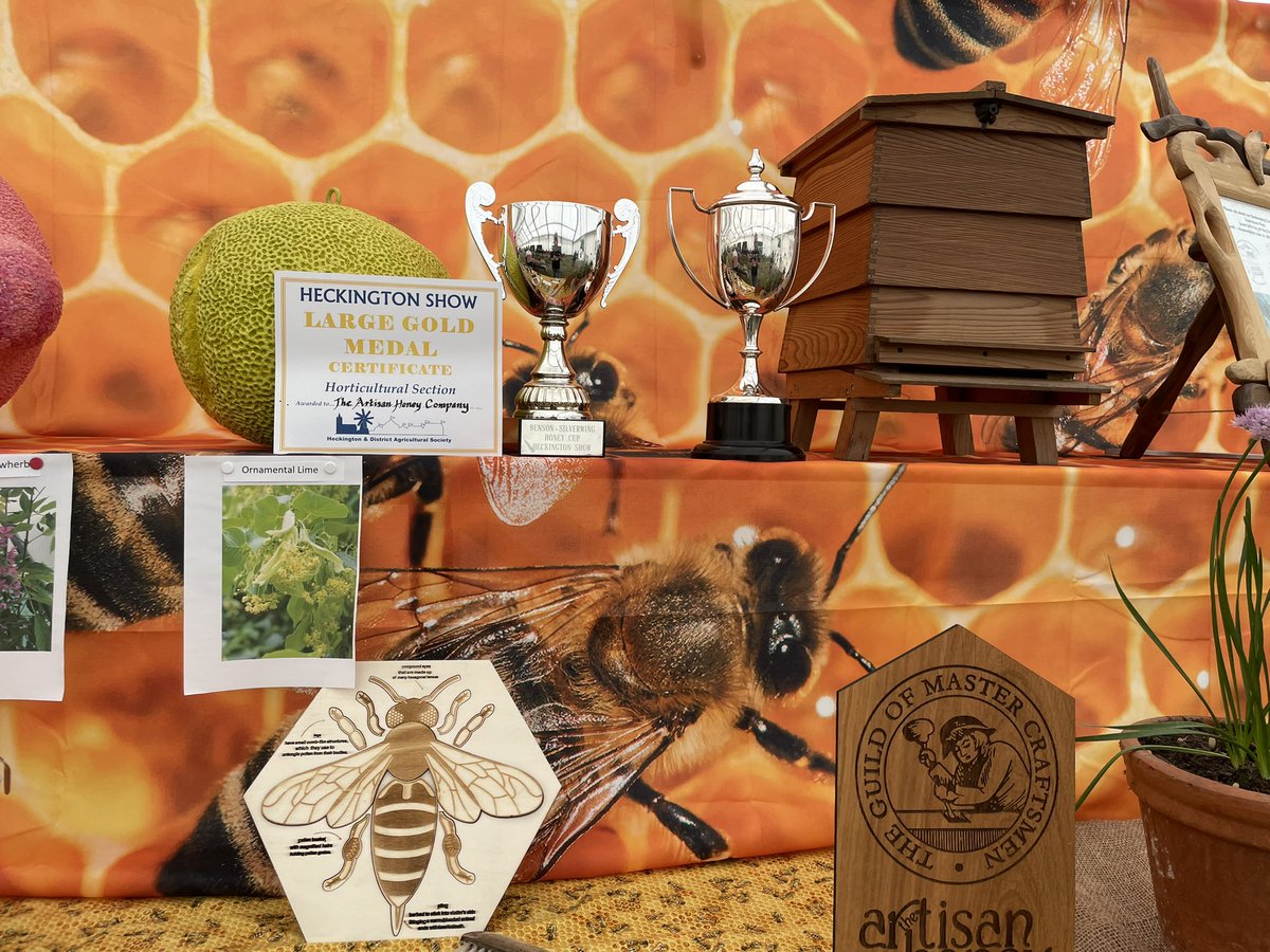 ArtisanHoneyCo's tweet photo. Fantastic at #heckingtonshow this weekend - so happy to show our products and engage with both #beekeepers and members of the public on everything #bees and the #environment @bbka @apimondia @B_J_Sherriff @FlowUK @BBCRadioLincs @BeltonHouseNT @SleafordTarget @SleafordSt https://t.co/HM4OmAb7qi
