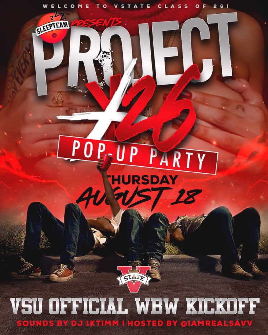 sheamirah's tweet photo. #WhoRunTheState 8.18 - 8.20 π
WBW Lineup:
8.18 -#Project26 π
8.19- #TwerkOrTransfer Stripper Bowl
8.20 - #BattleOfTheJuices/pregame cook owtπΆπ¦
After a Week of Partying β¬οΈ
8.21 - #Recovery/ Pool kickback π¦ @sleepteamvsu https://t.co/2ZPXRCo3Uk