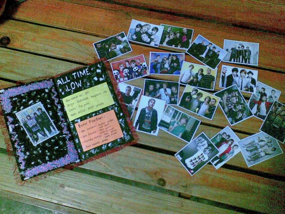 jenein69's tweet photo. Photos of my fangirling scrapbook from 2012. In 2 weeks, I'll see @AllTimeLow for the first time! I'm finally gonna make my teenage self happy 😭 I hope they play some older stuff for an old fan. I always daydream of singing juliet's part in Remembering Sunday on stage haha https://t.co/WuZzNetgac