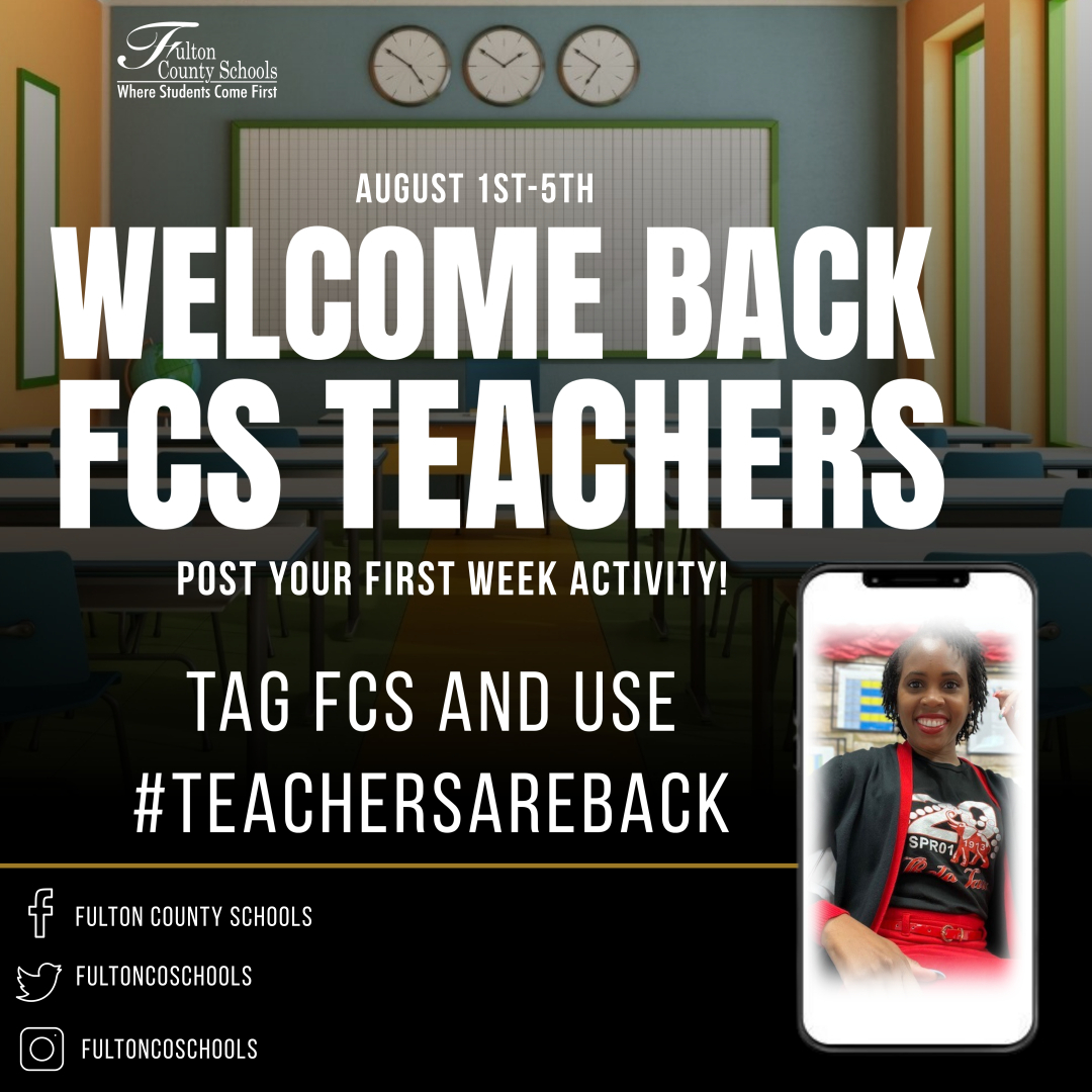 Welcome back FCS Teachers! Hope you had an amazing summer. As you prepare for a wonderful school year post your first week activity and use #TEACHERSAREBACK.