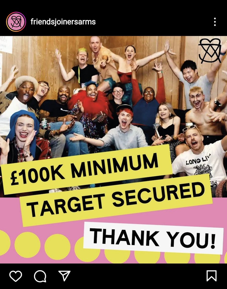 QueerSpacesuk's tweet photo. So great to see @FriendsJoiners reach their 100k target over the weekend, to open the UK's first community run LGBTQ+ venue! 💗

The 100k now means the project is definitely happening - however you can still donate which will help them a lot: https://t.co/f4rntY1UXQ https://t.co/e4yAQXzNAg