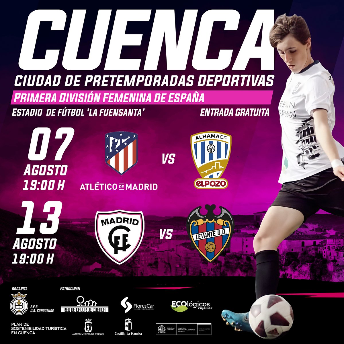 UBConquense's tweet photo. 📢 #InfoUBC
¿Aún no te has enterado? Desde la Balompédica queremos fomentar el fútbol femenino en nuestra ciudad, provincia y región por ello #Cuenca será ciudad de pretemporada de fútbol femenino
🔗💻📱:
https://t.co/UnDGeRjGtK https://t.co/l5dL2o93jH