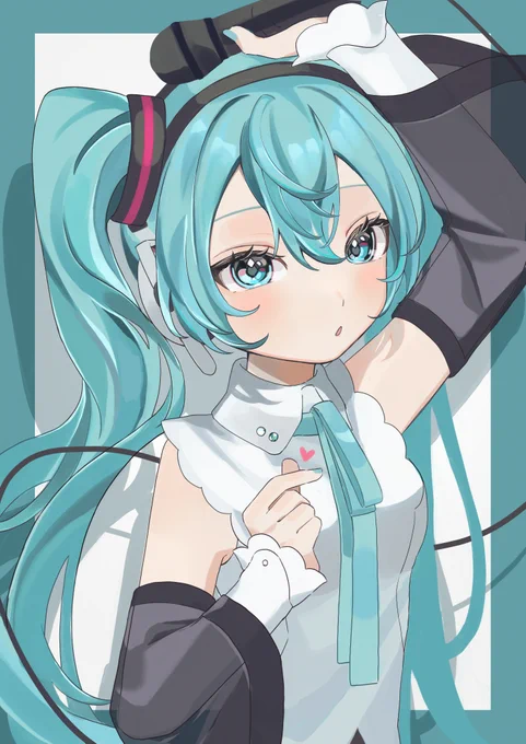 ミク～#初音ミク #イラスト 