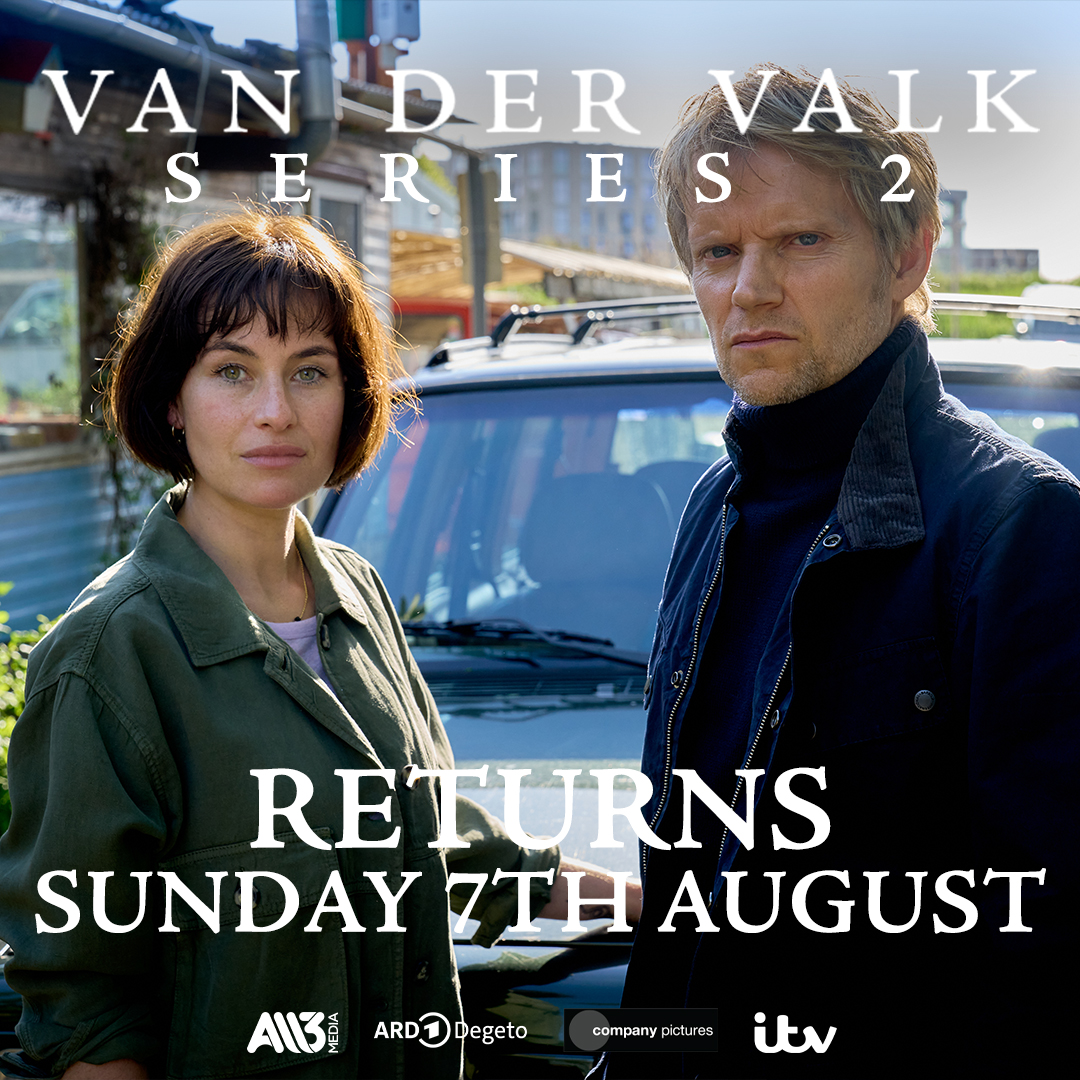 THE WAIT IS OVER….the BRAND NEW SERIES 2 of #VanDerValk is coming to @ITV on Sunday 7th August.

@CoPicsTV @Maimie_McCoy #MarcWarren